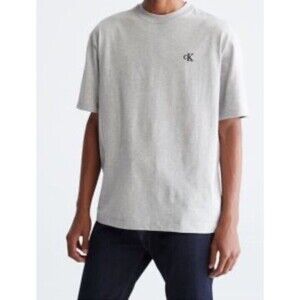 Calvin Klein Embroidered CK Logo Relaxed Fit Archive Logo Crewneck T-Shirt SZ L